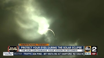 Protect your eyes during the solar eclipse