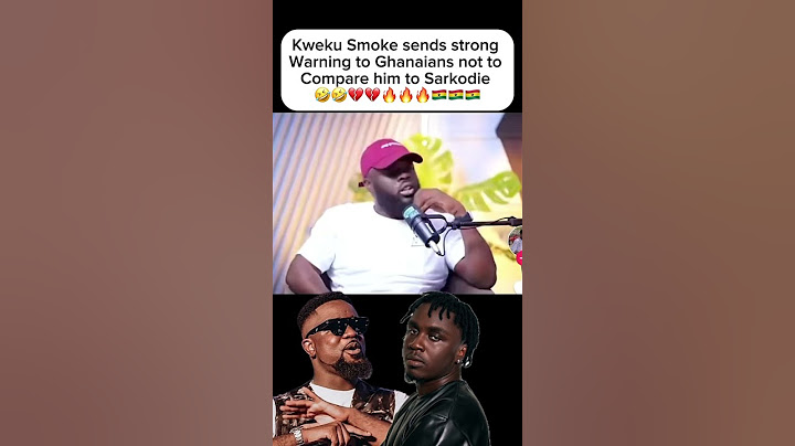 Kweku Smoke sends strong warning to Ghanaians not to compare him to Sarkodie #kwekusmoke #sarkodie