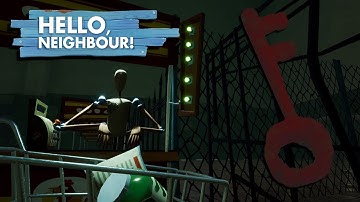 COMPLETING FEAR SUPERMARKET AND THE RED KEY ROOM! - Hello Neighbor Beta 3