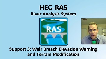 HEC RAS Support 3 - Weir Breach Elevation Warning and Terrain Modification