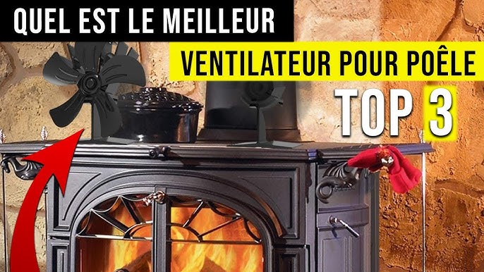 BYBULE 2023 Ventilateur Poele à Bois, Ventilateur de poêle à 10