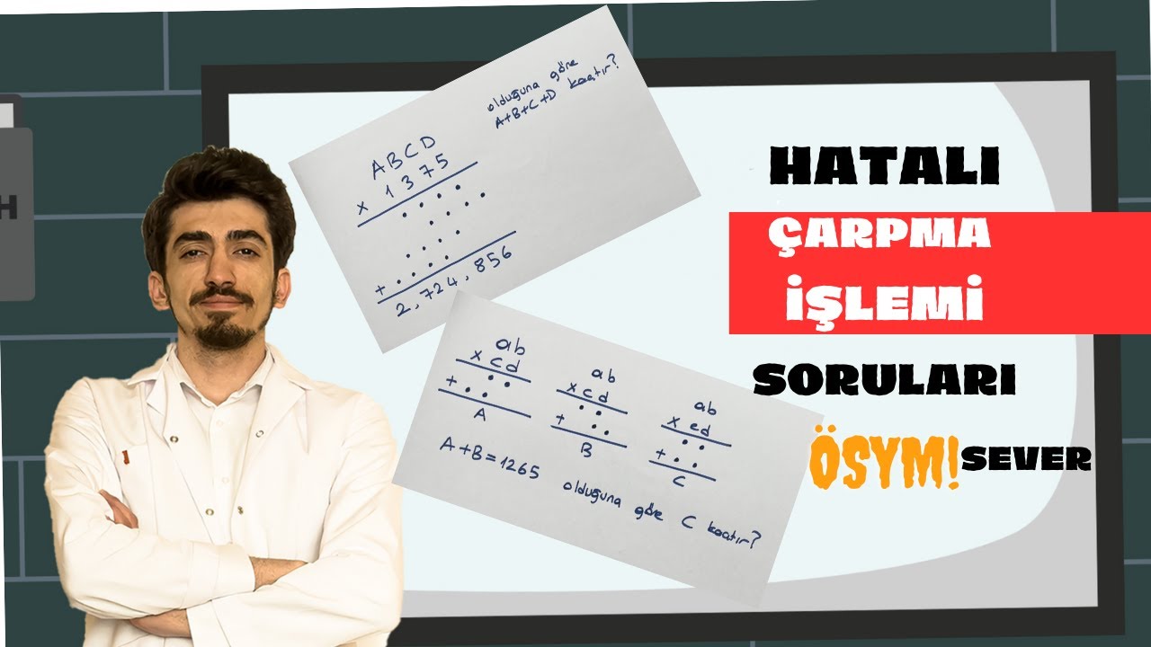 İLK UZUN VİDEOM 😎... HATALI ÇARPMA İŞLEMLERİ.. ARTIK ÇOK KOLAY.   #matematiksorusu