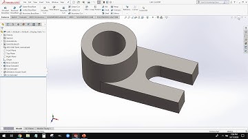Solidworks Tutorial: sketching, extrusions, cuts, fillets, and more
