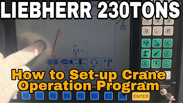 How to Set-Up Crane Operation Program,LIEBHERR CRANE 230TONS(LTM1230-5.1)