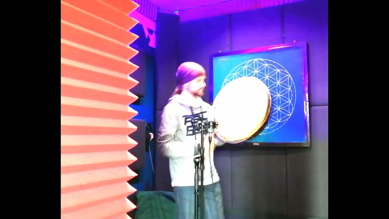 Бубен диаметром 45см, глубина рамы 9см, мембрана - синтетическая ткань ...