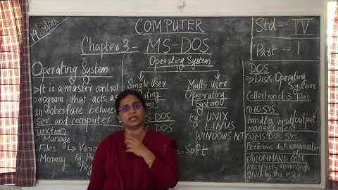 Computer Class 4   MS DOS   Part 1