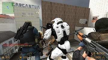 Counter Strike Source Zombie Escape mod online gameplay on Rooftop Runaway map