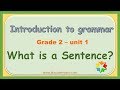 What is a Sentence, Types of Sentences, Grade 2,