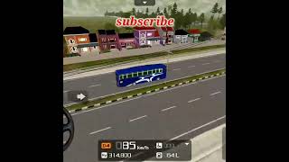 bus simulator Indonesia gameplay new livery ❤️| #shorts | Bussid | bussid new mods screenshot 5