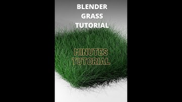 I MADE GRASS IN BLENDER IN JUST 1-MINUTE. BLENDER-SHORT TUTORIALS #1.