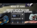 Boss GT-1000 - Have You Set Yours Up Properly?
