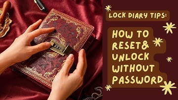 How to Reset & Unlock without Code | Tiefossi Lock Diary | Combination Lock Instructions 2025