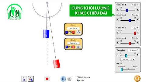 Khảo sát chu kỳ con lắc đơn│Vật lý 12│Luyện thi đại học tốt nghiệp│Lớp học thầy Tài