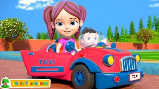 the wheels on the taxi more nursery rhymes kids songs by little treehouse