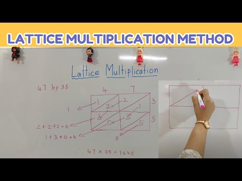 Lattice Multiplication Method (2-Digit Number × 2-Digit Number) | Step-by-step Explanation | #maths