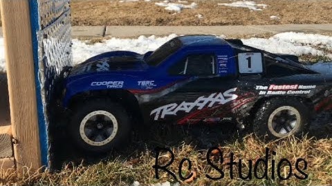Traxxas Slash 4X4 low speed front end crash test