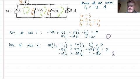 EG1012 Week 5 Video 4 - Mesh current analysis with fixed currents