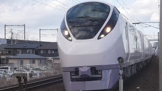 東北本線白石ハンドル訓練及び試運転　常磐線特急専用列車E657系0・100・200番台K7　試9454Ⅿ・試9455Ⅿ　南仙台～太子堂間にて