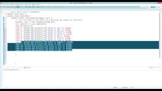 Java Programming - Switch Statements(Switches)