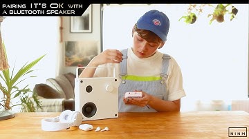 NINM Lab - IT’S OK Bluetooth 5.0 Cassette Player  - PAIRING WITH A BLUETOOTH SPEAKER