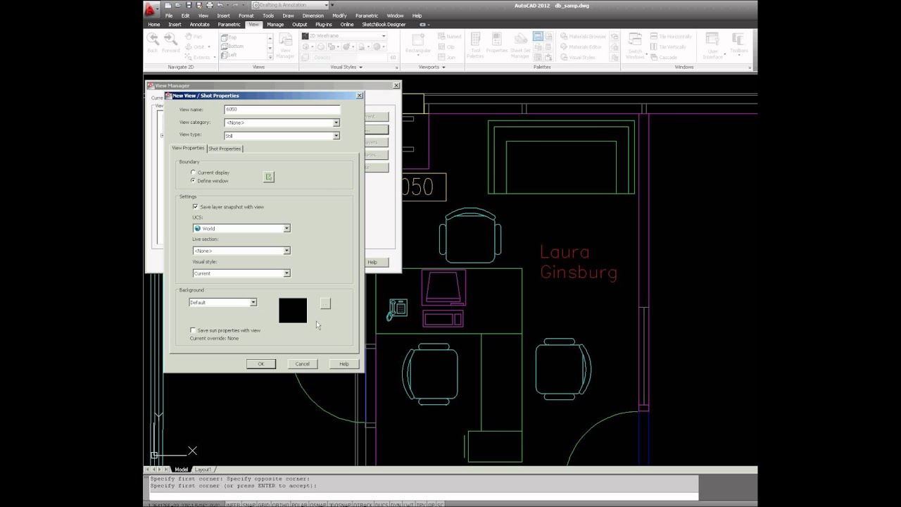 AutoCAD 2012 Find command and creating Named Views