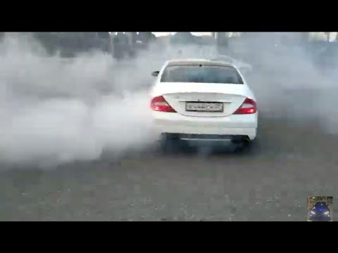 CLS W219 5.5 KOMPRESSOR V8 DRIFT ! Дрифт на банане 55