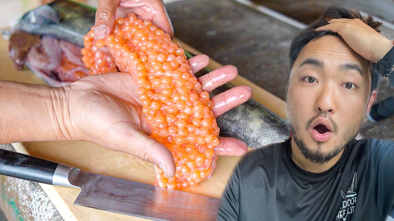 HUGE ALASKAN SALMON ROE. We ate it.