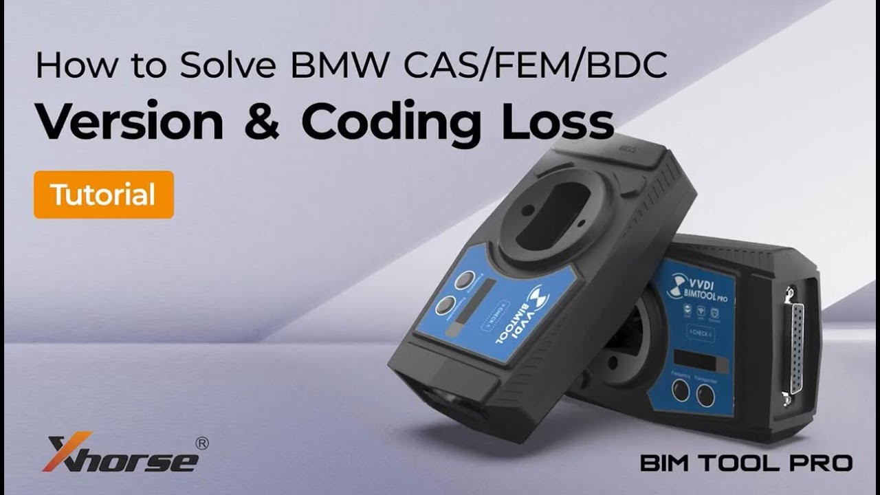 How to Solve BMW CAS FEM BDC Coding Lost with Xhorse VVDI BIM Tool Pro-VVDISHOP