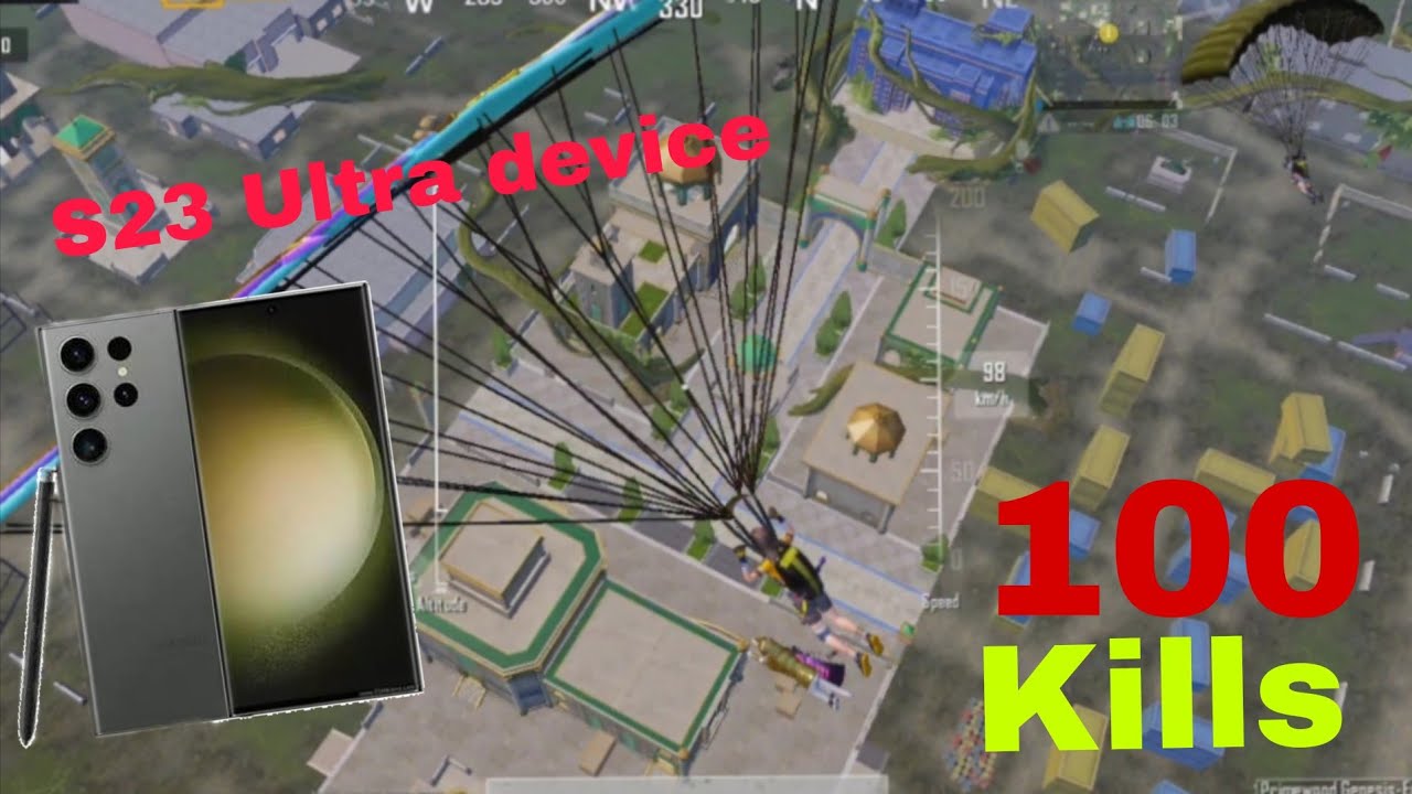 S 23 Ultra device😳😳 SOLO AWM Vs Full SQUAD GAMEPLAY 🔥 FULL GLACIER SKIN 🥶 100KILLS WOW 😳🤗