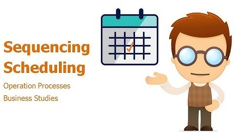 💯 The Sequencing and Scheduling of Operations Processes Explained with Examples