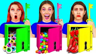Solve the Mystery Challenge of 1000 Keys | Funny Food Situations by 4Fun Challenge