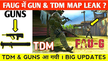 FAUG 3 NEW GUNS UPDATE | FAUG TDM UPDATE | FAUG GAME TDM 5V5 MODE LAUNCH DATE  FAUG,MAP,GUNS,