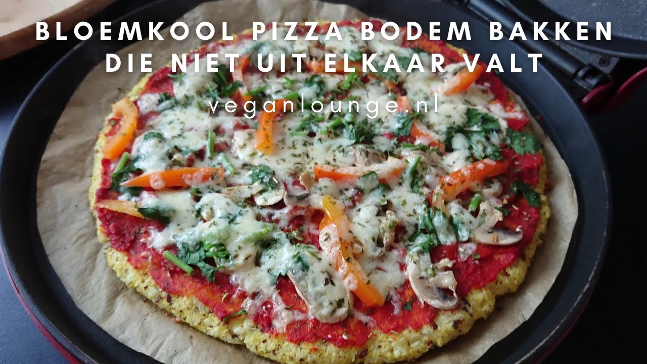 Hoe Een Bloemkool Pizza Bodem Maken Die Niet Uit Elkaar Valt! - Youtube