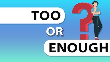 Too or Enough ? | Gap Filling Test | Grammar Test | ESL