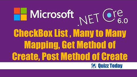 CheckBox List , Many to Many Mapping, Get Method of Create, Post Method of Create using .net core 6