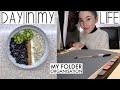 DAY IN MY LIFE & MY FOLDER ORGANISATION (VLOG)