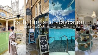 BATH, ENGLAND STAYCATION | Roman Baths, Thermae spa, Sally Lunn's & Pump tea room afternoon tea