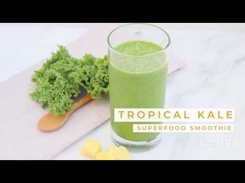 simple-+-healthy-tropical-kale-smoothie!-[under-5-minutes-recipe]