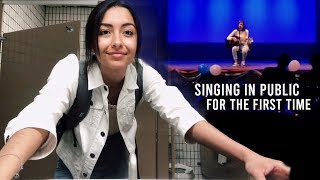 singing in public for the first time (AND WINNING 3RD PLACE!!!)