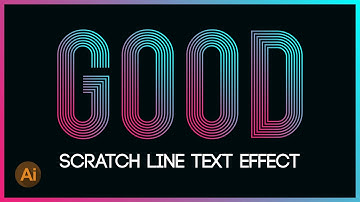 Learn Scratch Line Text Effect | Graphic Design Tips | Adobe illustrator CC 2020