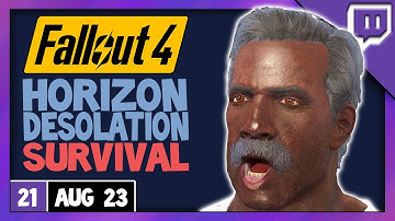 Horizon Overhaul Mod - Desolation Survival - Fallout 4 Modded Gameplay stream part 21