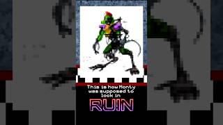This is How MONTY Was Supposed to Look in FNAF RUIN! 🐊 #fnaf #fnafruin #fnafnews