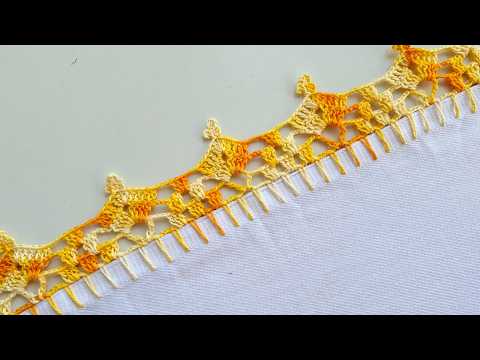 Quick and economical crochet edging, ideal for beginners #879