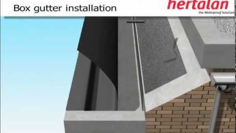 Hertalan EPDM Box gutter installation