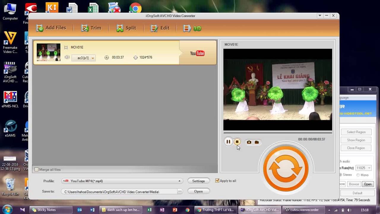 Đổi định dạng video (Convert MOD to AVI, MP4, MOV, MPG, FLV, MKV, DV, and WMV)