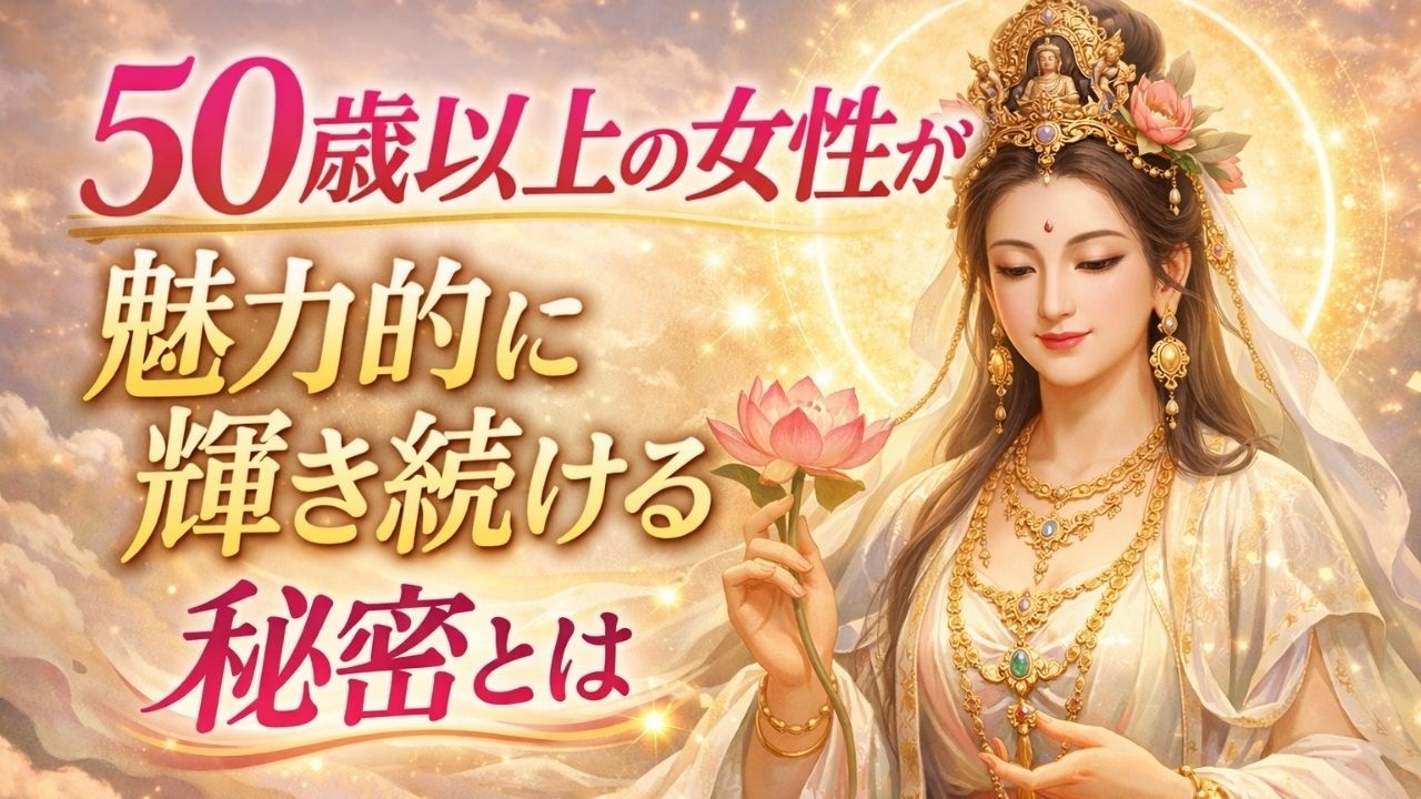 【空海の教え】50歳以上の女性が魅力的に輝き続ける秘密とは？50歳以上でもモテが止まらない！