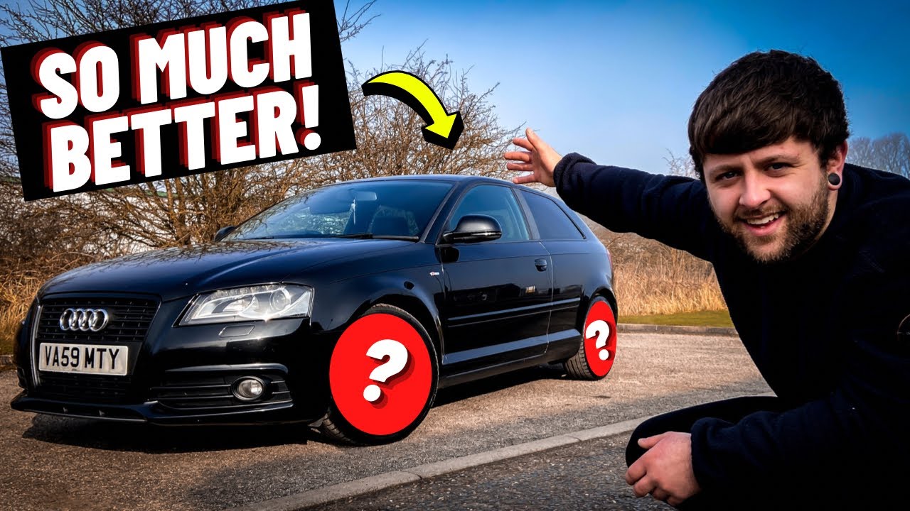 WHEEL CHANGE AND NEW TYRES FOR THE AUDI A3 8P - YouTube