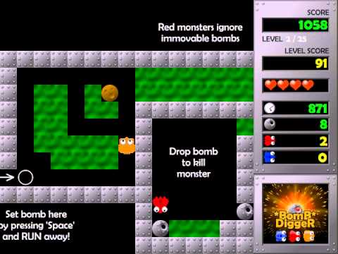 Bomb Digger Game Level 2 Walkthrough