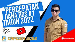 Percepatan Persiapan Pencairan BOS Sekolah Dasar Tahap I Tahun 2022