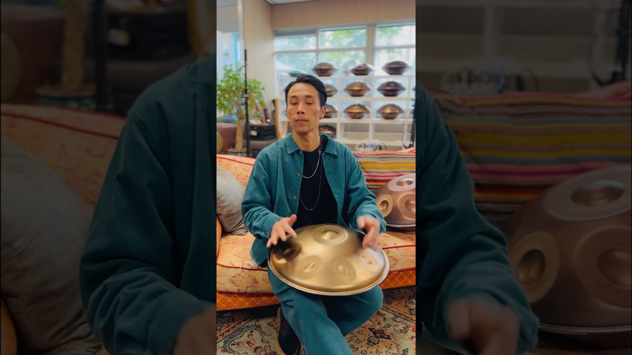 【ハンドパンってマジ癒される記録】 #shorts  #REOMATSUMOTO #HandPan #ハンドパン #手碟⁡⁡ #ハンドパンってマジ癒される⁡⁡ #癒しの音楽 #浄化音楽